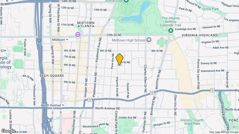 827 Argonne Ave NE Map and Location Details