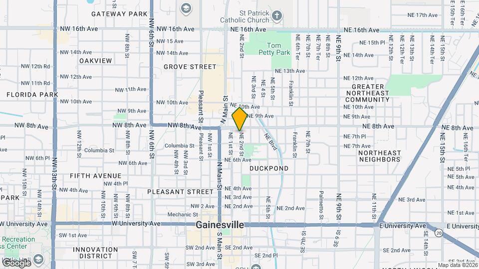722 NE 2nd St Mapa y Detalles de la Ubicación
