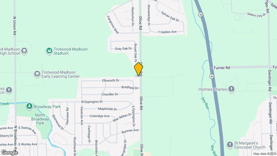 3517 Olive Rd Map and Location Details