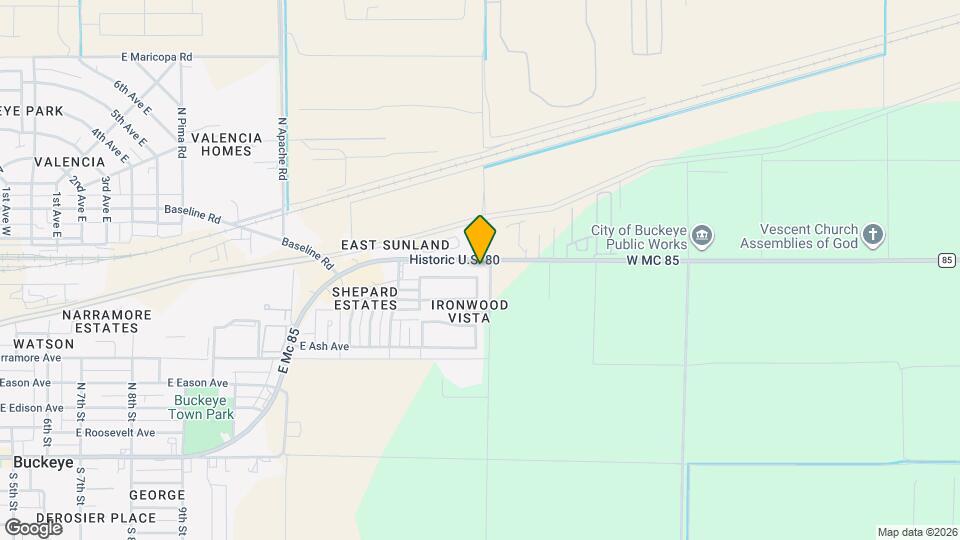 715 N Redwood Ln Map and Location Details