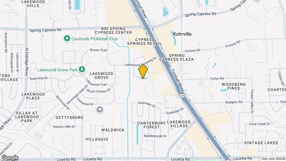 11619 Buck Springs Trail Map and Location Details