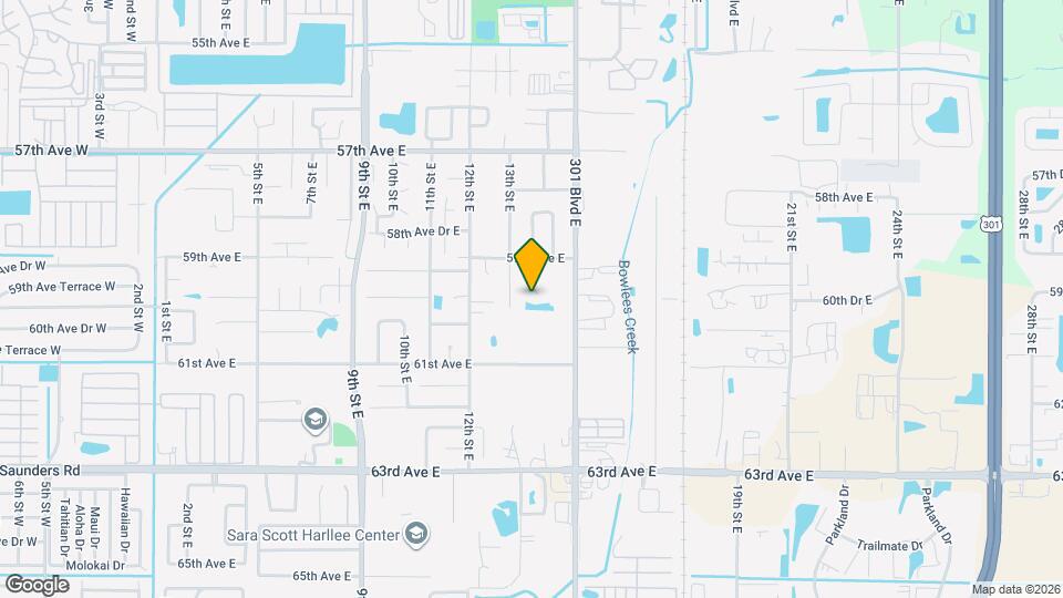 5928-5930 13th St Ct E Mapa y Detalles de la Ubicación