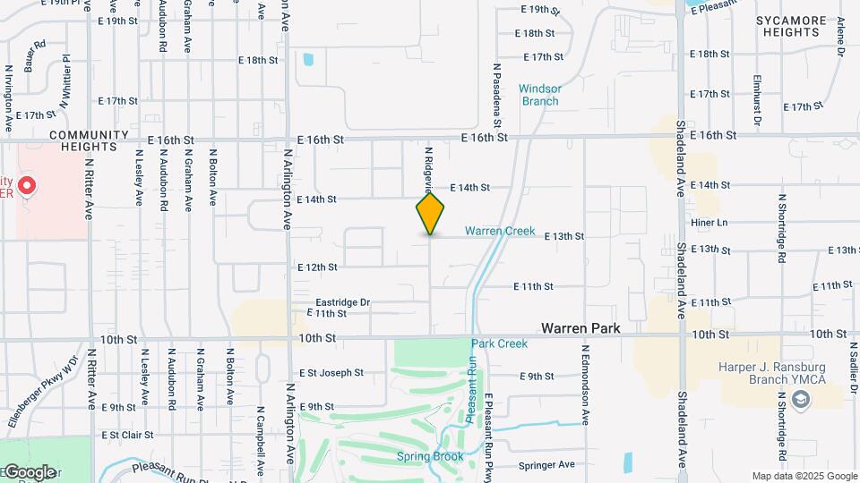 1258 N Ridgeview Dr Map and Location Details
