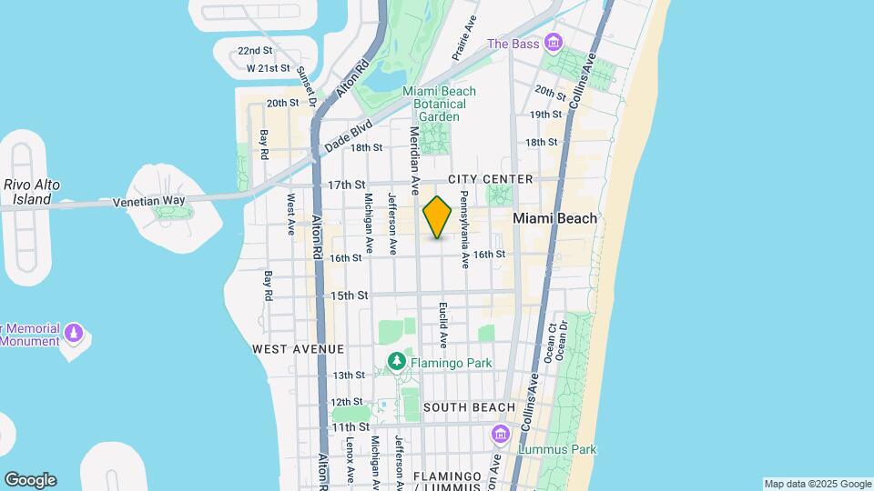 Canterbury at Lincoln Road Mapa y Detalles de la Ubicación