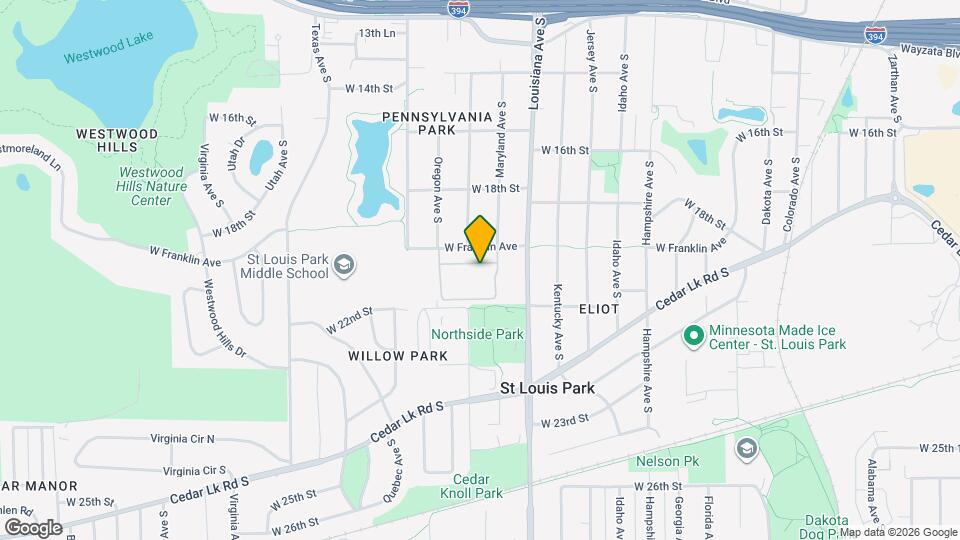 7331 W Franklin Ave Map and Location Details