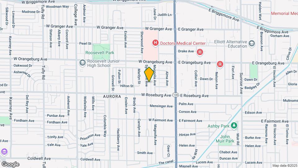 1234 Sycamore Ave Map and Location Details