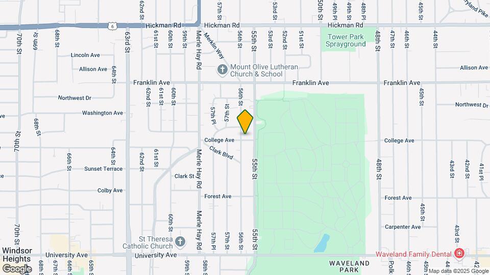 1601 56th St Map and Location Details