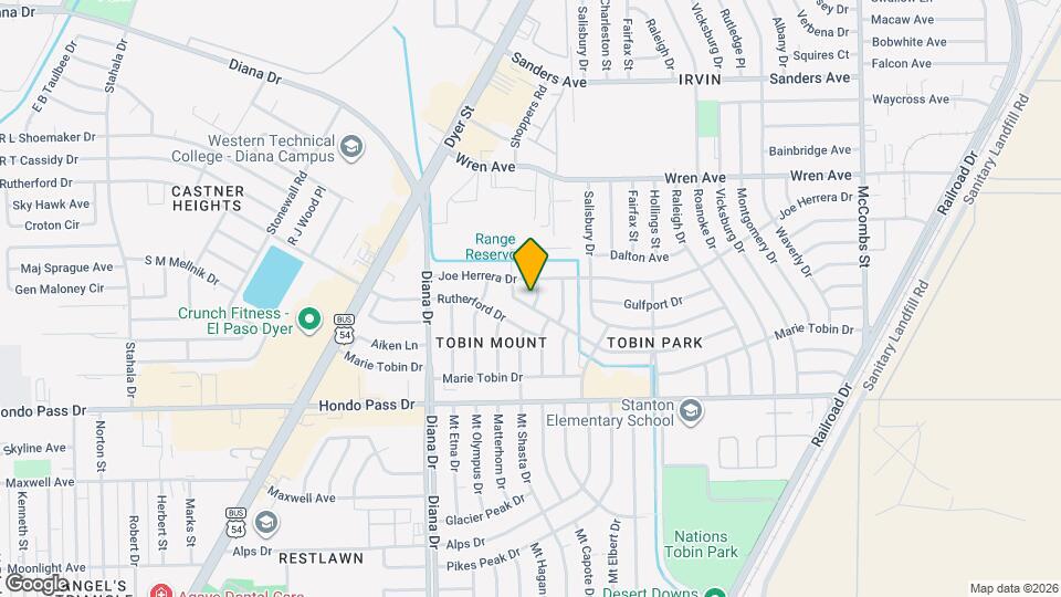 9201 Mt Shasta Dr Map and Location Details