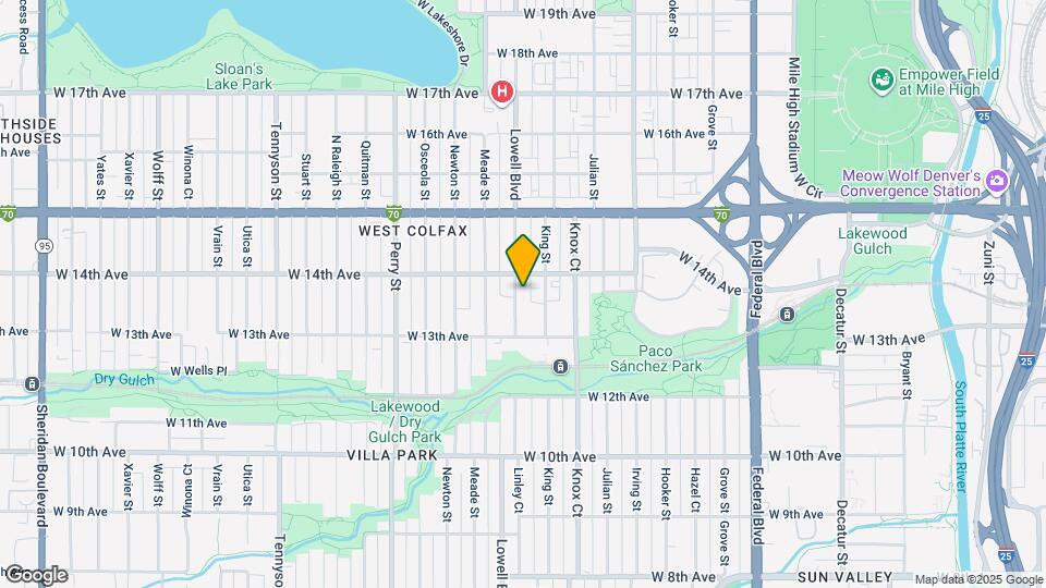 1372 Lowell Blvd-Unit -#3 Map and Location Details