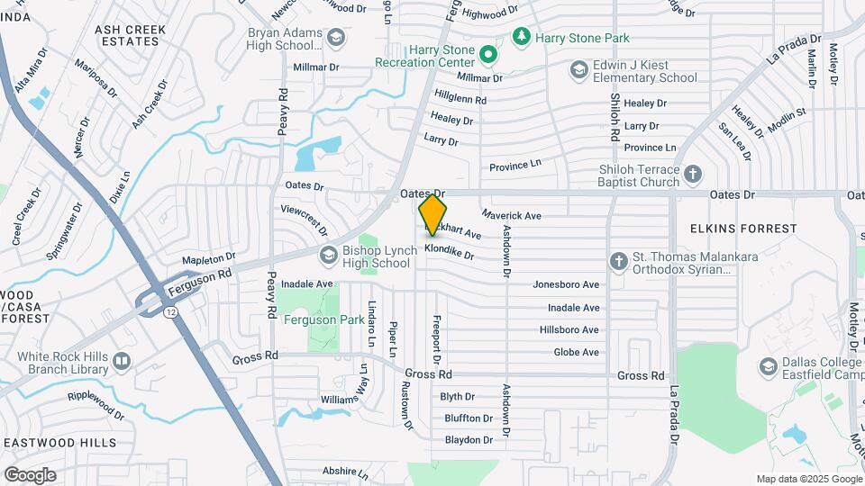 2319 Klondike Dr Map and Location Details