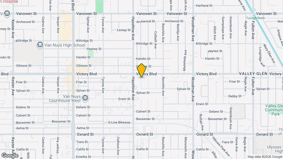 6342 Murietta Ave Map and Location Details
