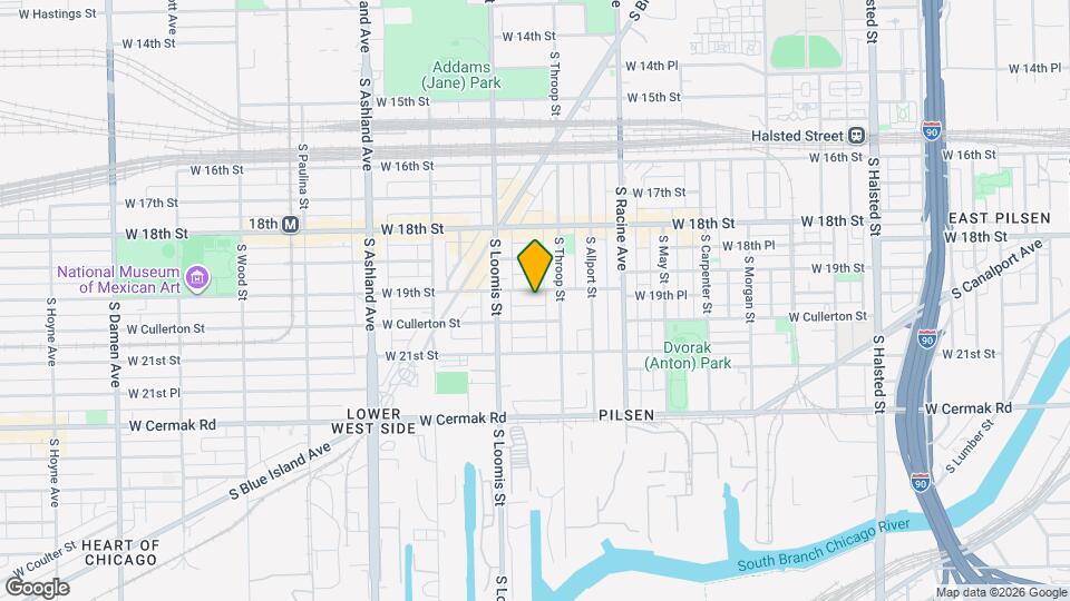 1323 W 19th St, Unit Apt. 2 Map and Location Details