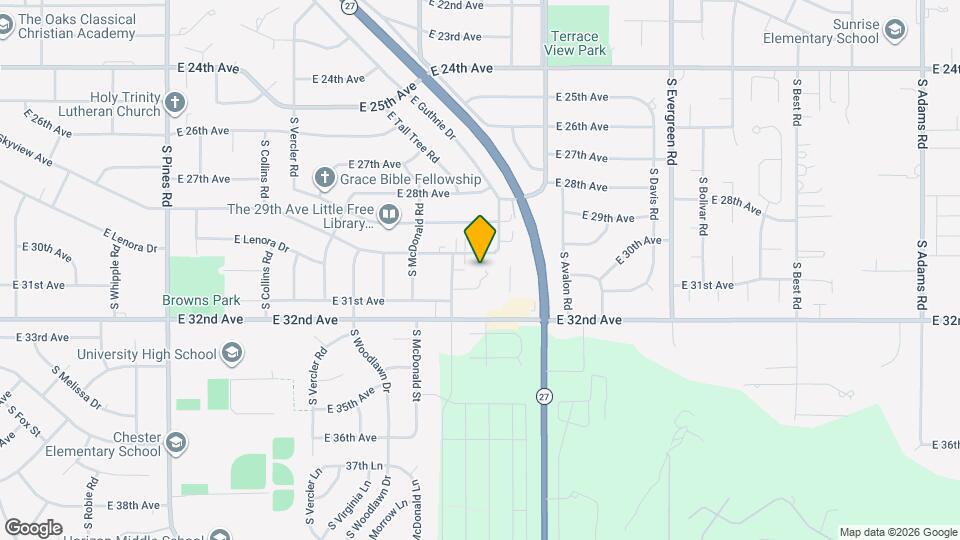 13221 E 31st Ct Map and Location Details