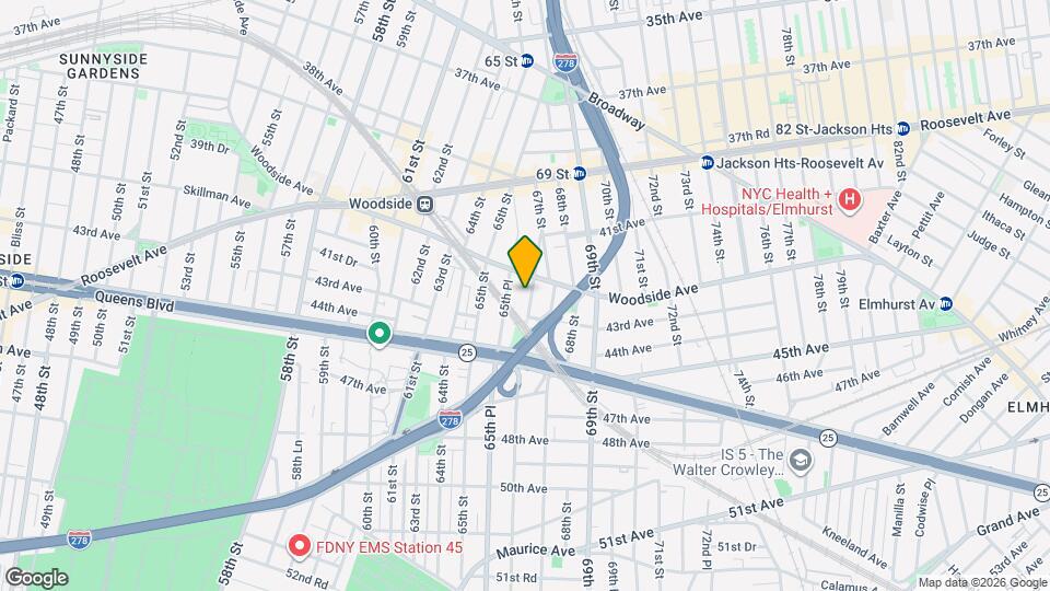 42-18 66th St Mapa y Detalles de la Ubicación