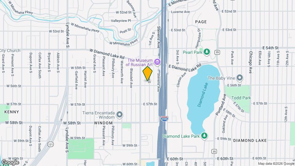 5552 1st Ave S Map and Location Details