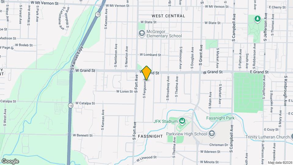 1040 S Ferguson Ave Map and Location Details