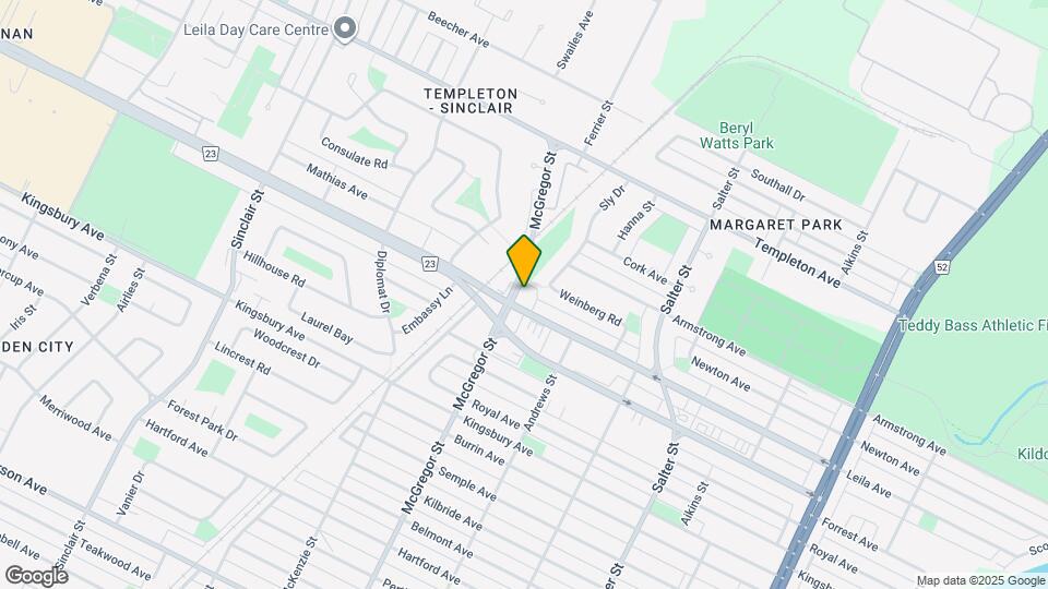 455 Leila Avenue Map and Location Details