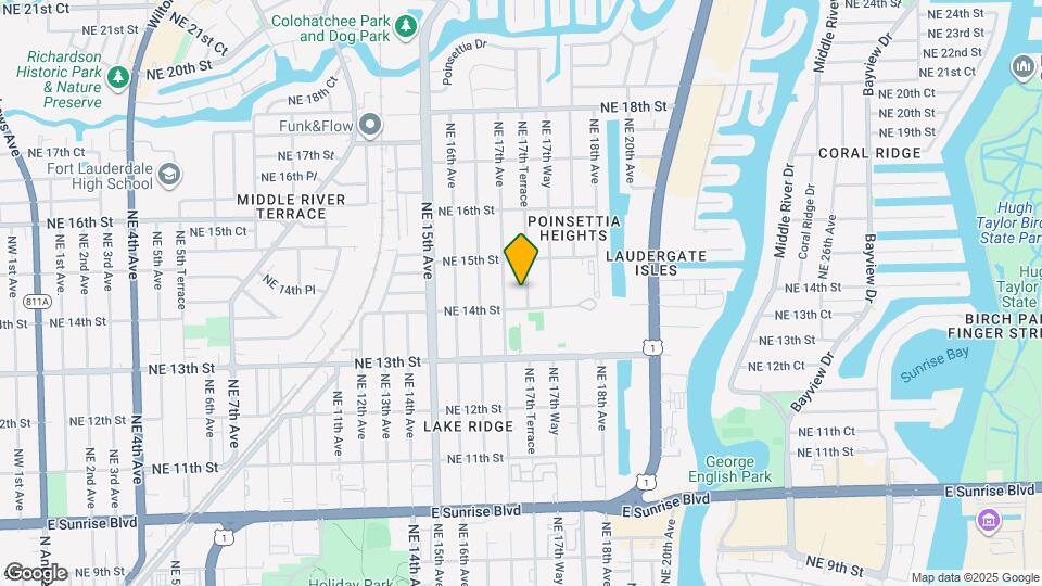 1415 NE 17th Terrace Map and Location Details