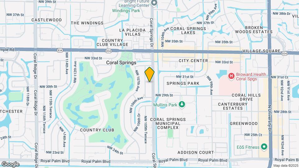 3050 Coral Springs Dr Mapa y Detalles de la Ubicación