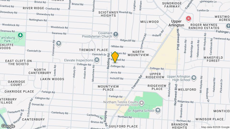 2088 Zollinger Rd Map and Location Details