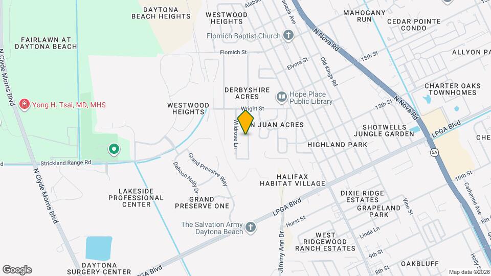 1436 Primrose Ln Map and Location Details