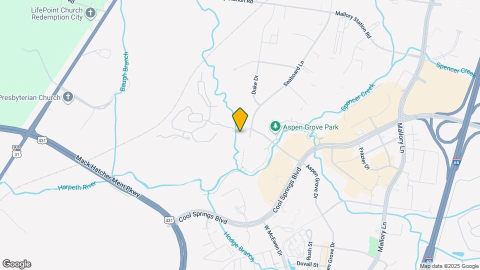 3201 Aspen Grove Drive Map and Location Details