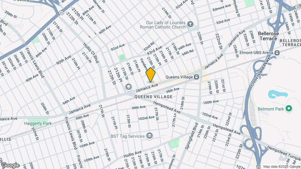 214-47 Jamaica Ave-Unit -Store Mapa y Detalles de la Ubicación