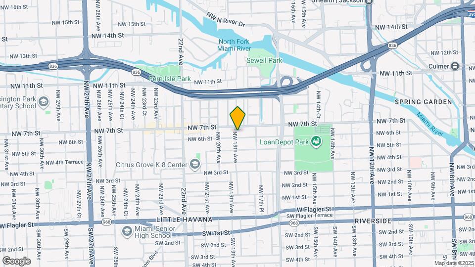 621 NW 19th Ave Map and Location Details