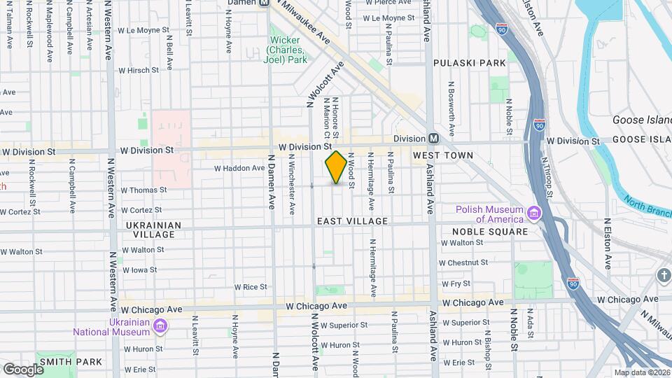 1823 W Thomas St Map and Location Details