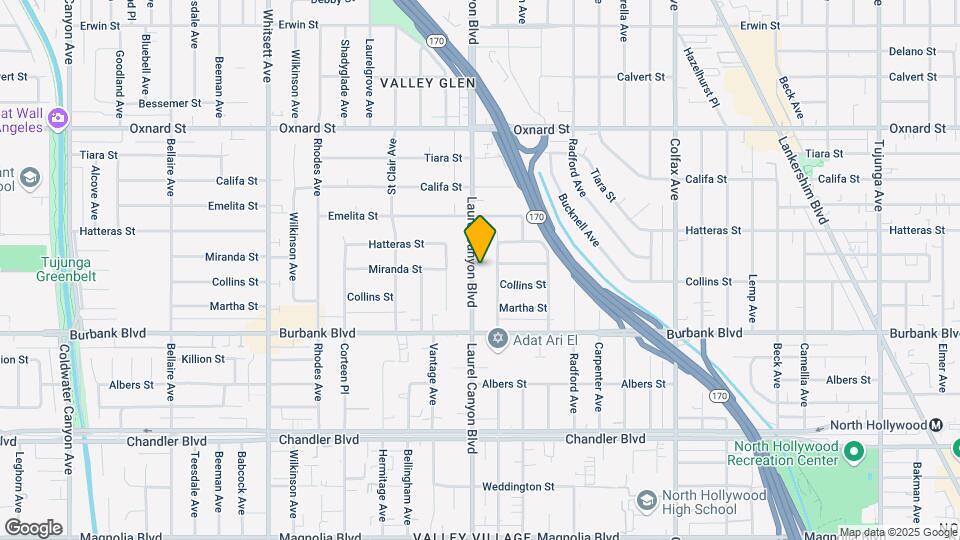 5716 Laurel Canyon Blvd Map and Location Details