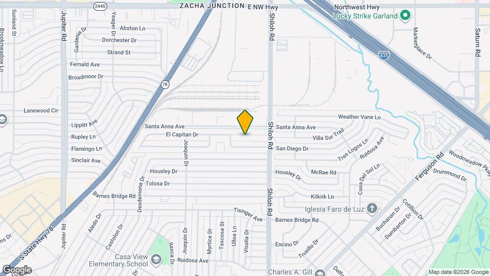 2726 El Capitan Dr Map and Location Details