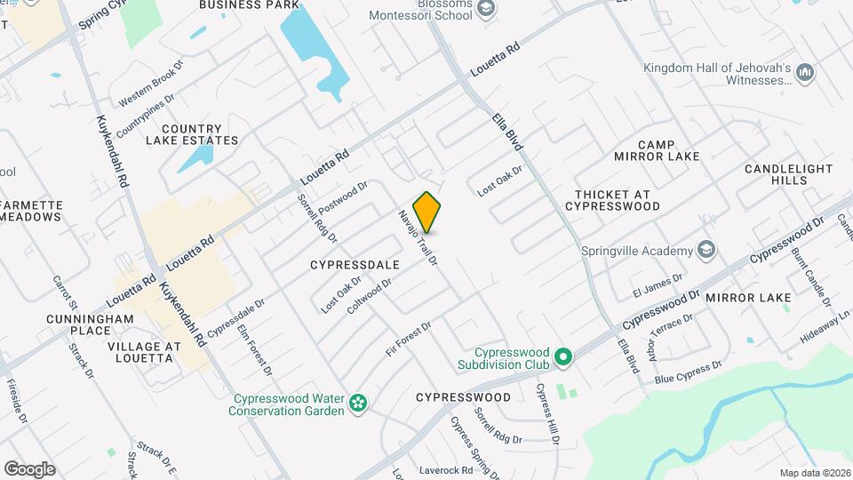 18110 Navajo Trail Dr Mapa y Detalles de la Ubicación