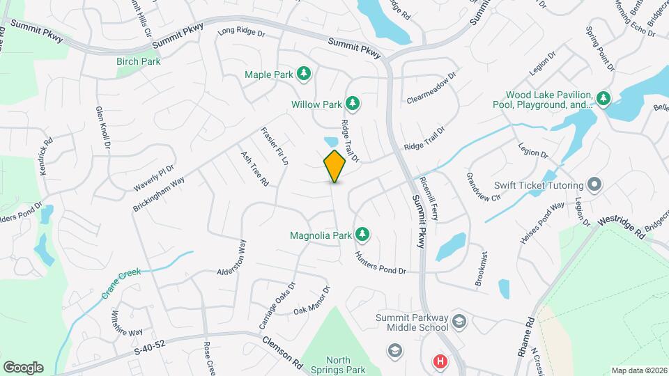 402 Castle Ridge Dr Mapa y Detalles de la Ubicación