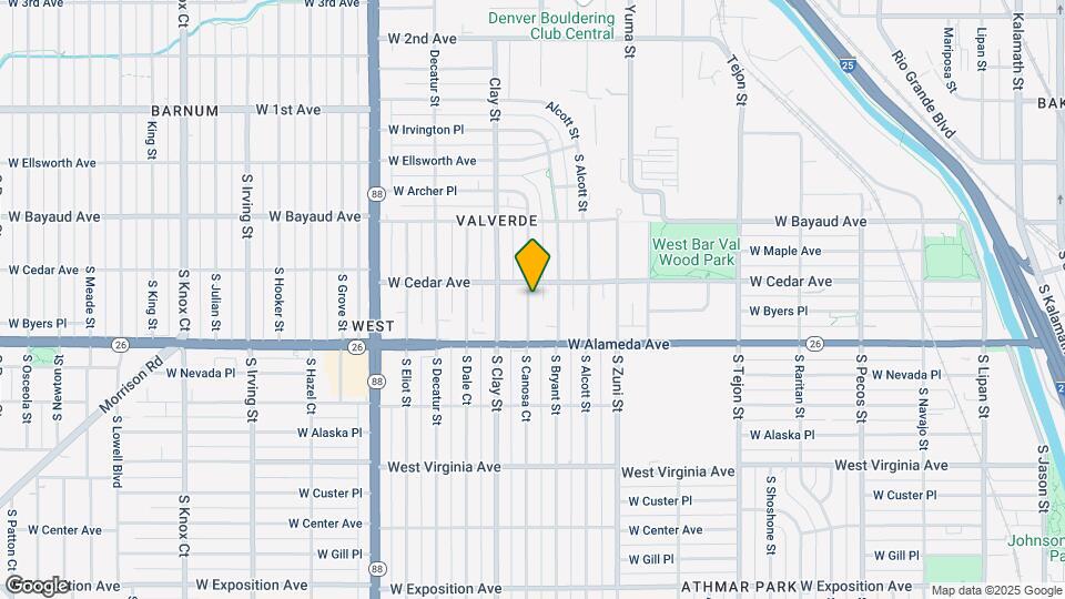 222 S Canosa Ct Map and Location Details