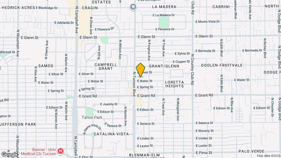 2525 E Water St Map and Location Details
