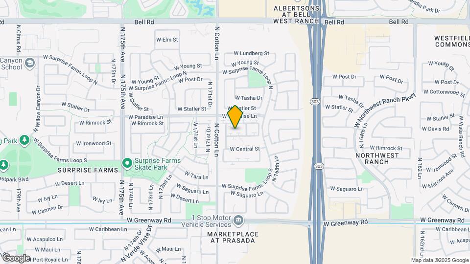 17020 W Marshall Ln Map and Location Details