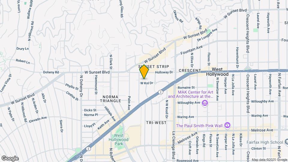 8707 W West Knoll Dr Map and Location Details
