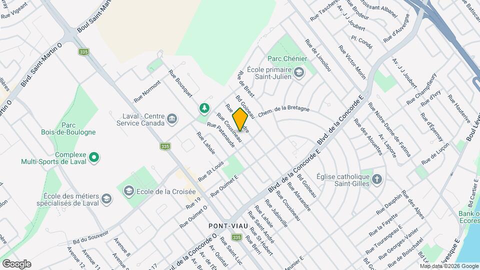 657 Cousineau Rue Map and Location Details