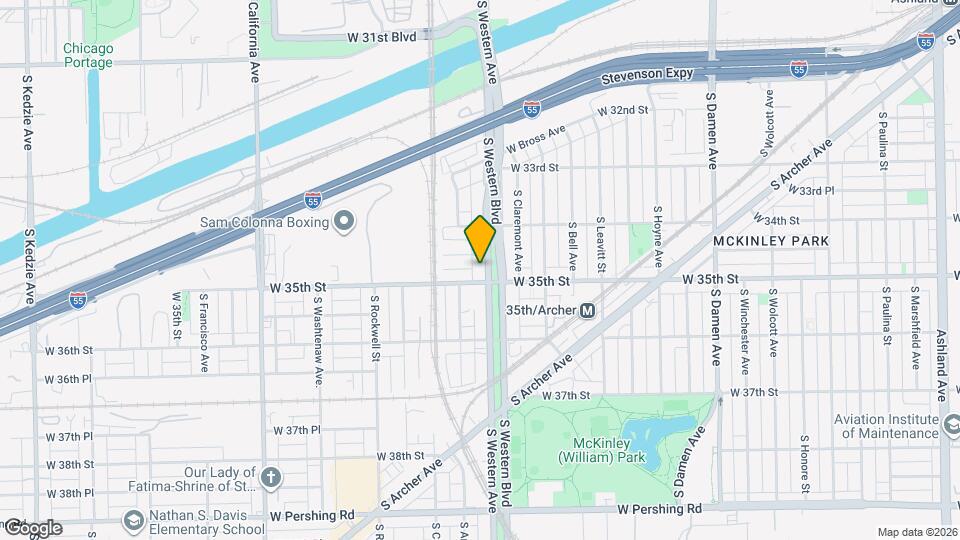 3444 S Western Ave Map and Location Details