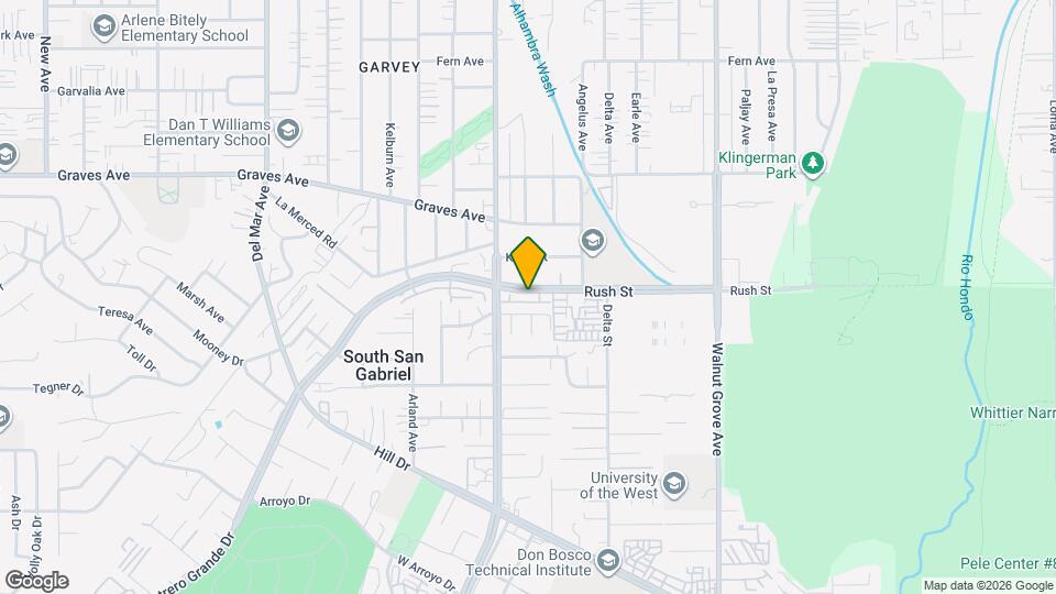 8280 Rush St, Unit D Map and Location Details