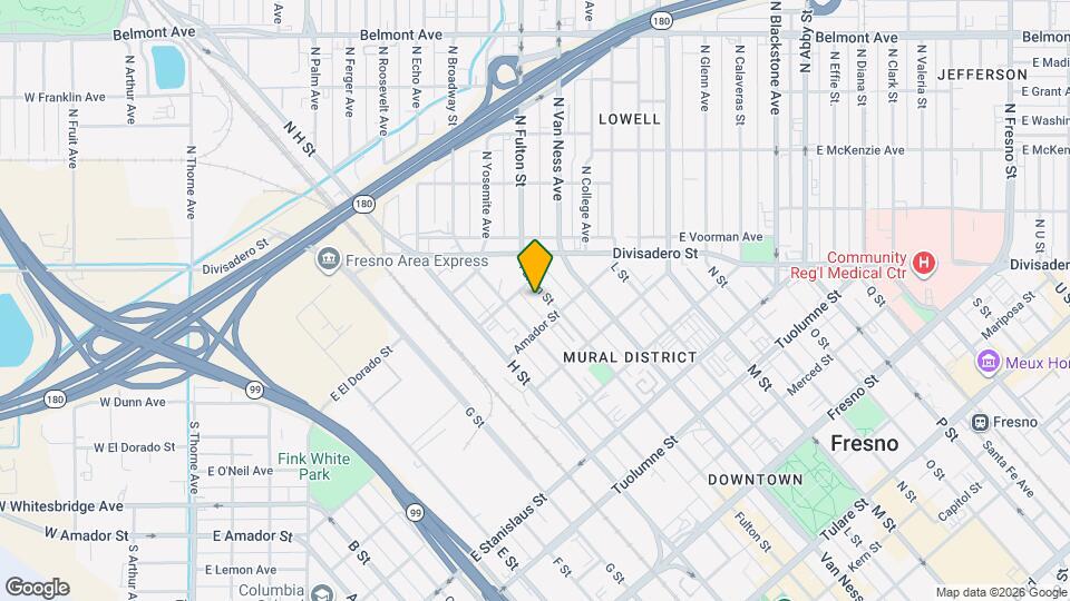 1841 Fulton St Map and Location Details