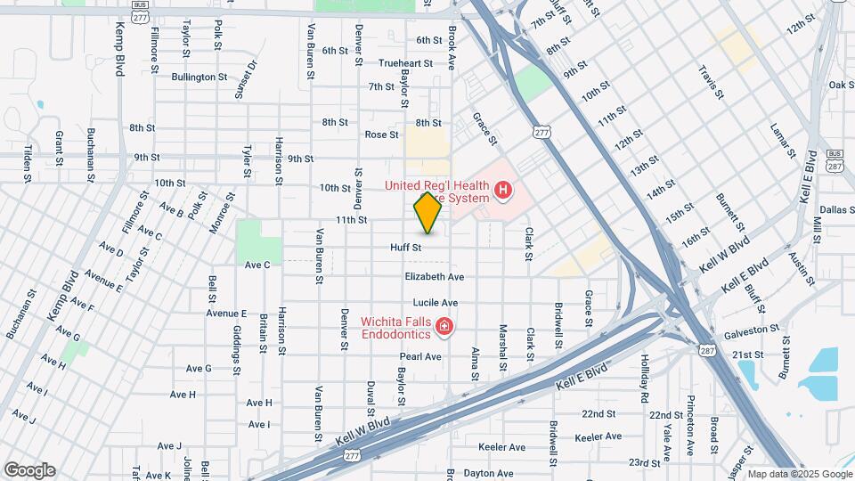 1710 Huff St Map and Location Details