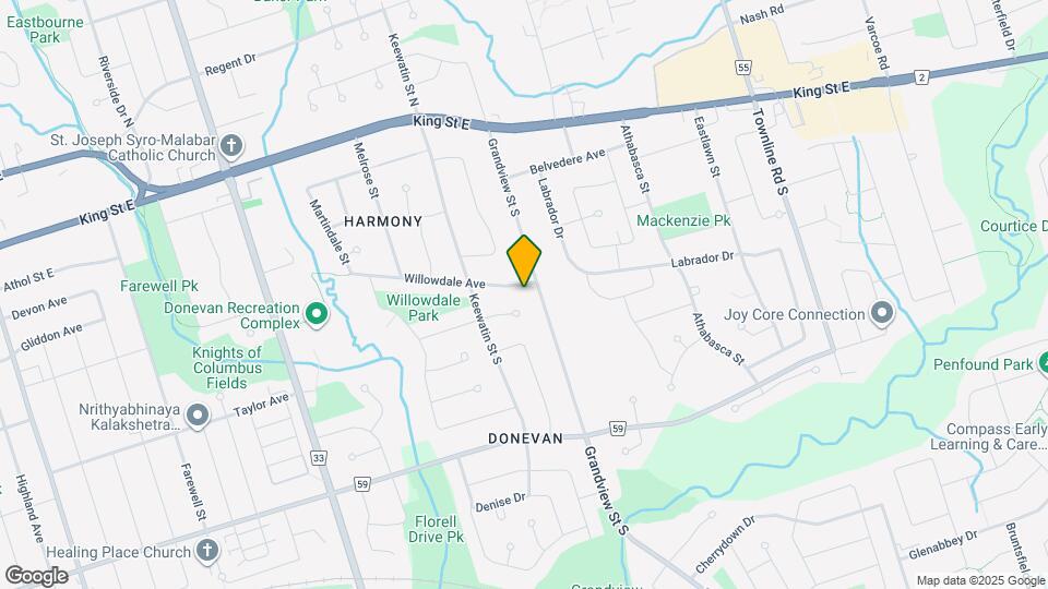 1075 Willowdale Av Map and Location Details