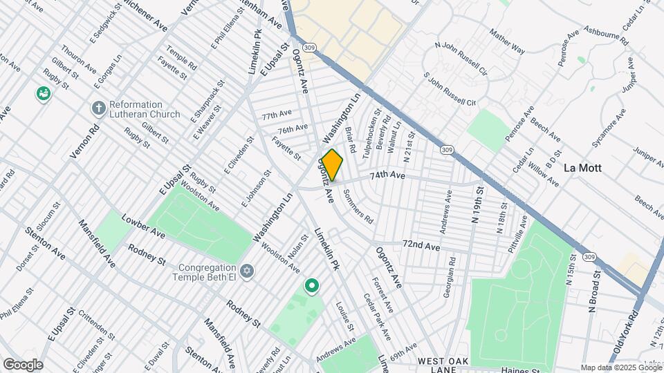 7359 Ogontz Ave, Unit A Map and Location Details