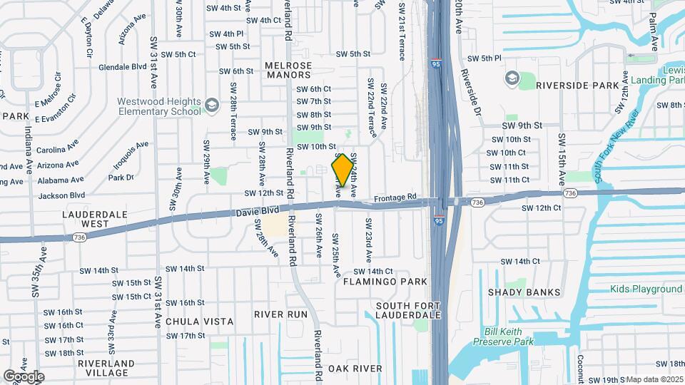 1180 SW 25th Ave Map and Location Details