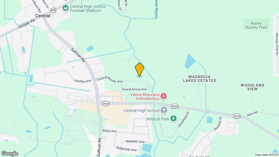 14911 Central Woods Ave Map and Location Details