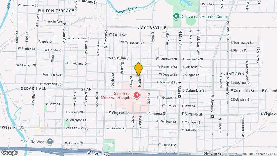 910 Harriet St Map and Location Details