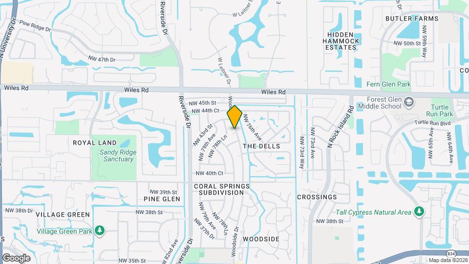 4280 Woodside Dr Map and Location Details