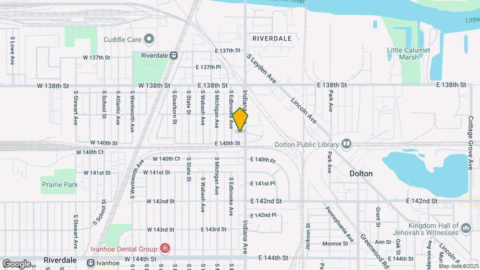 13934-13938 S Indiana Ave Map and Location Details