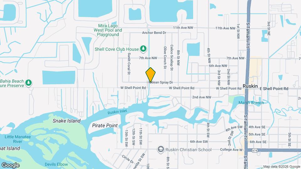 1066 Ocean Spray Dr Map and Location Details